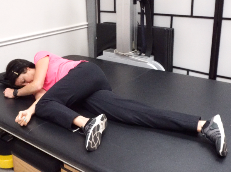stroke bed exercise position 3