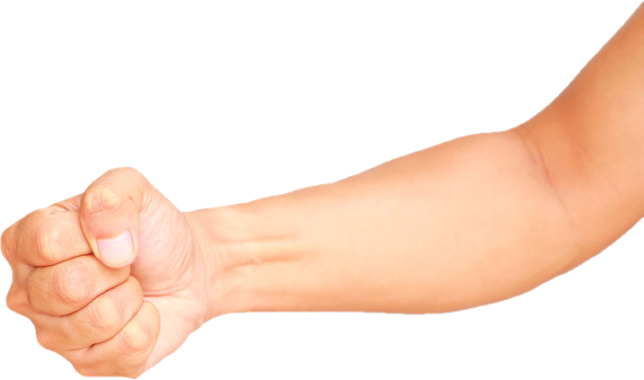 image of a clenched hand after a stroke