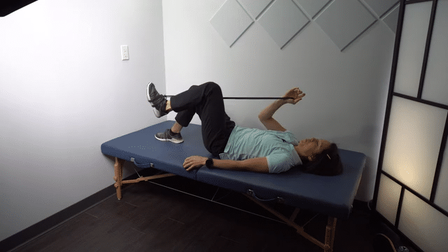 Dead Bug With Resistance Band