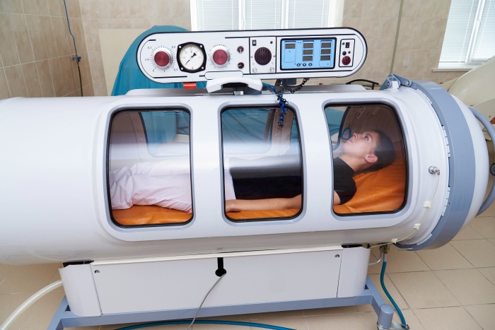 female and hyperbaric oxygen therapy