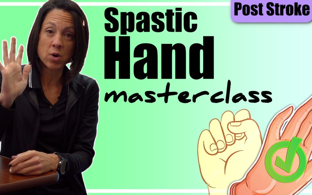 Opening a spastic hand